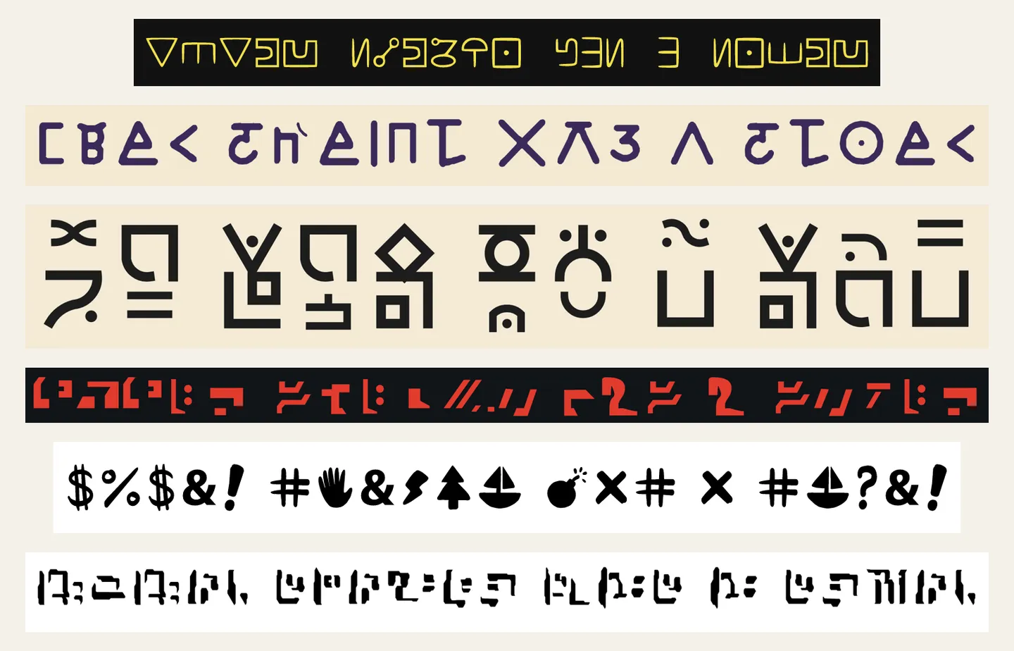 EVERY SCRIPT HAS A STORY, written in six of the scripts: Bill's cipher, Boiling Isles runes, Avatarian, Ancient Autobot, the Bros' Secret Code and the High Moon Cybertron glyphs